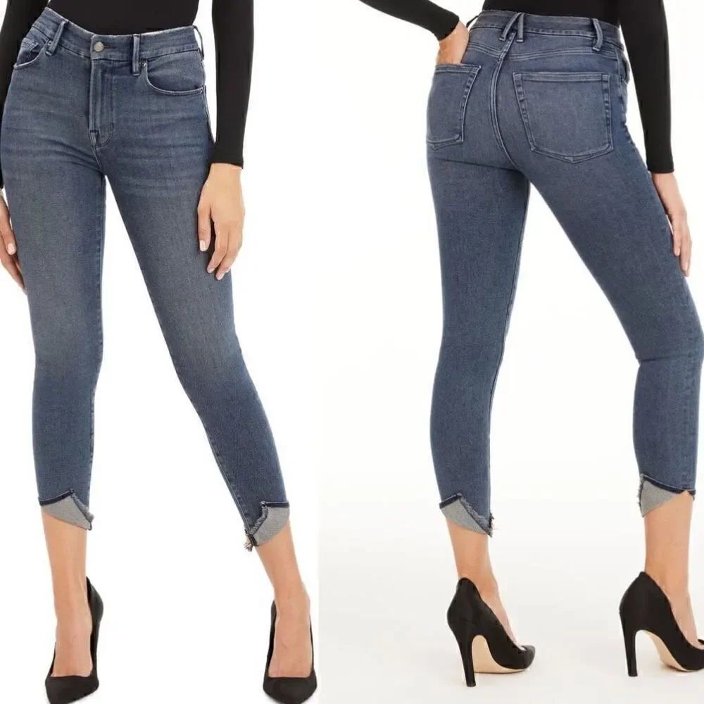 Good American | Good Waist Crop Jeans